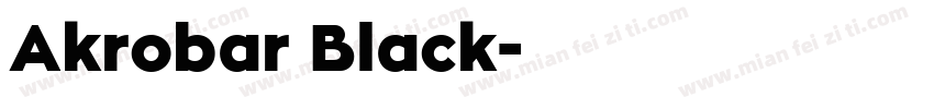 Akrobar Black字体转换